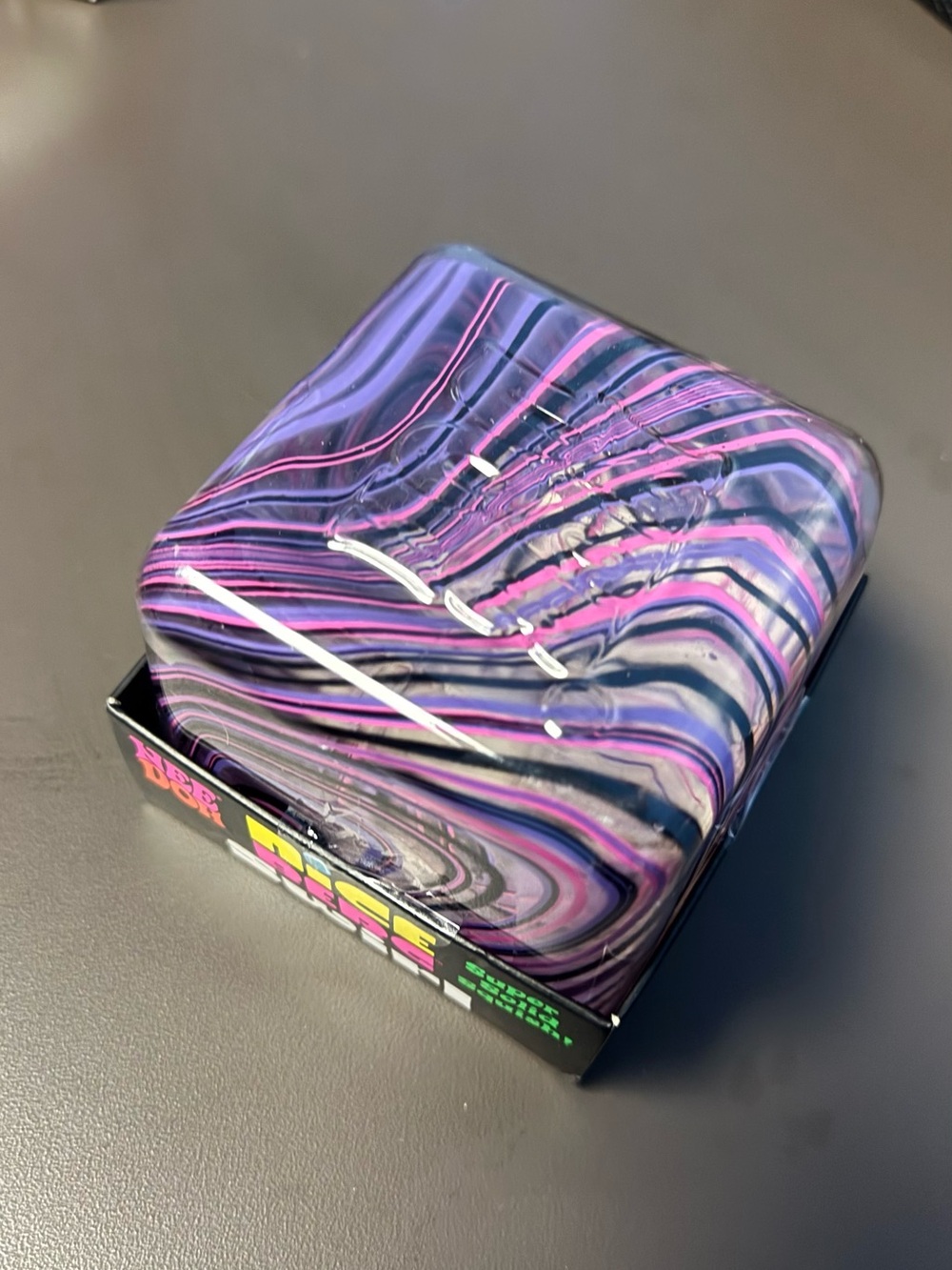 Swirled Purple & Pink Decorative Trinket Box